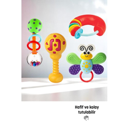 Kiki Bebeğimin Ilk Çıngırakları 4'lü Set